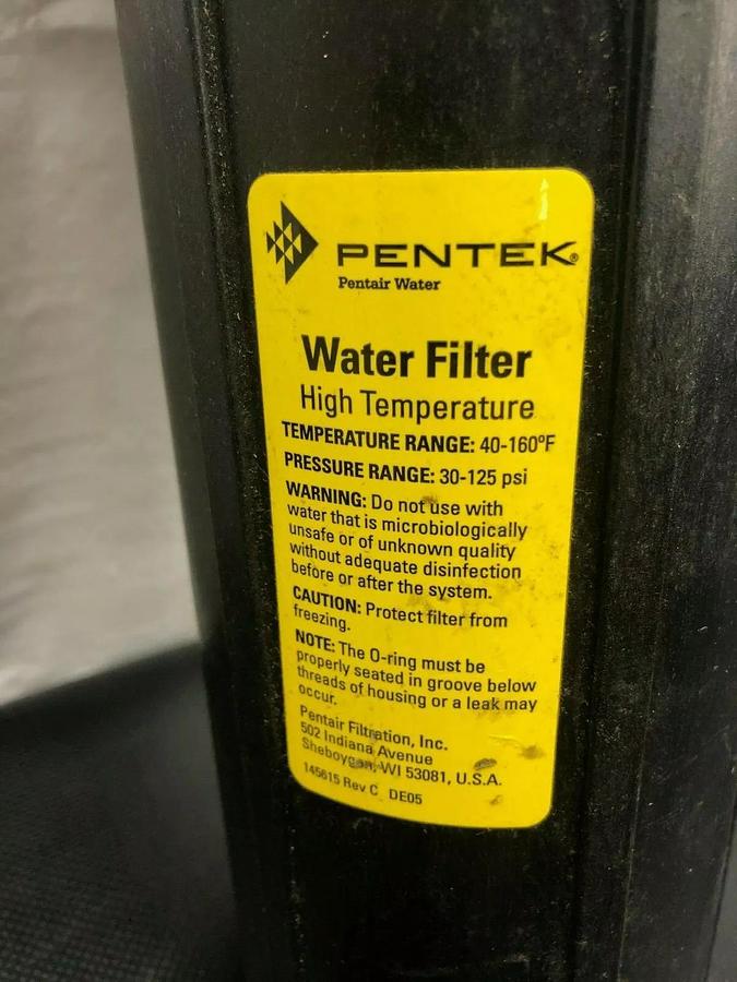 Used Pantair Pentek 4BB50 Filter Housing, Nylon, 1/2” NPT