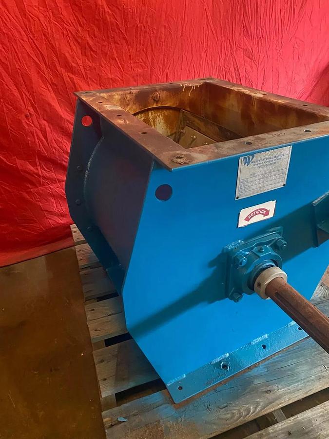 Used Western Pneumatics 20x20 Rubber Tip Rotary Airlock Feeder