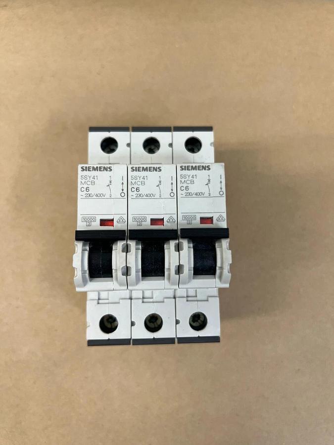 Used Siemens 5SY41 Circuit Breaker - Lot of 3