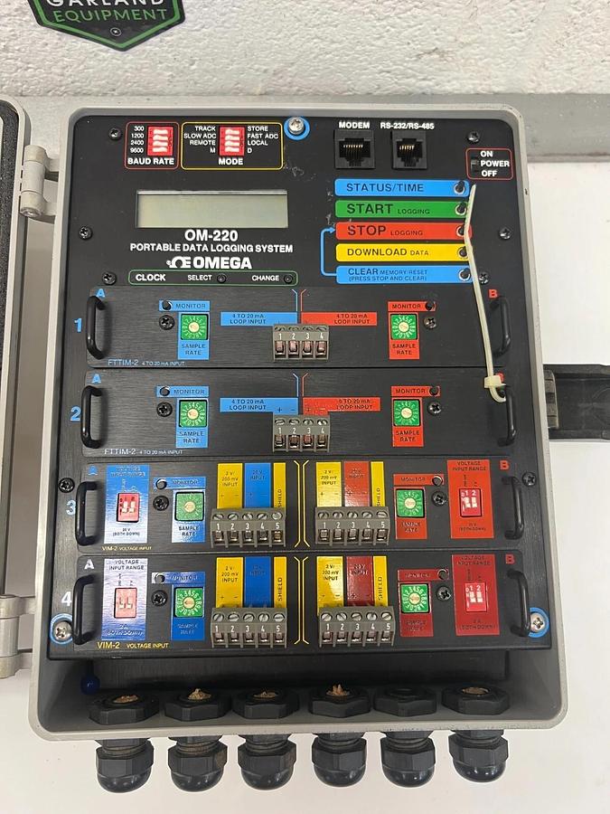 Used Omega OM-200 Portable Data Logging System