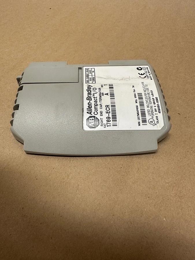 Used Allen Bradley 1769-ECR Ser A Right End Cap/Terminator