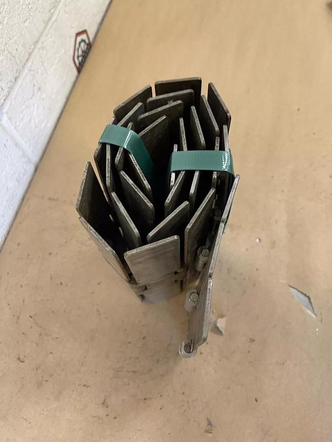 Used Rexnord SS815 BC 83 Tabletop Chain, Stainless Steel, L:43.5” W:7.5"