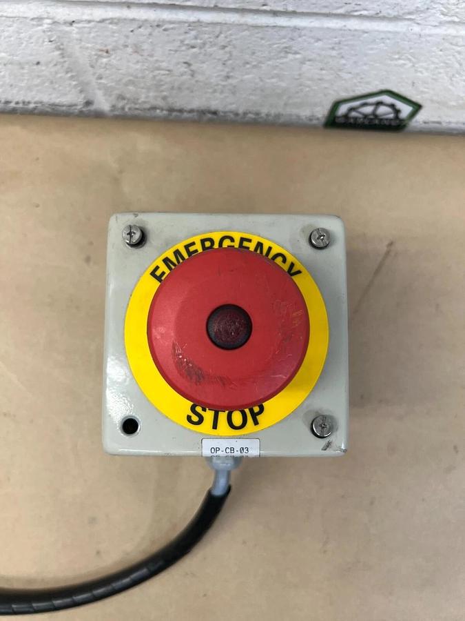 Used SCE OP-CB-03 Emergency Stop Button with Enclosure