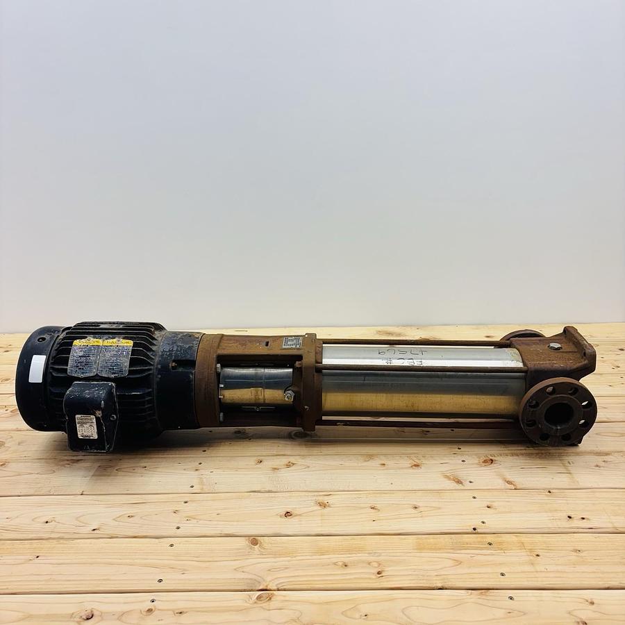 Used GRUNDFOS CRNE3-23 ES-P-GI-K-HQQK Vertical, Multistage Centrifugal Pump