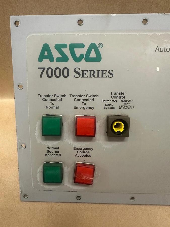 Used ASCO 7000 Series Automatic Transfer Switch P/N 613644
