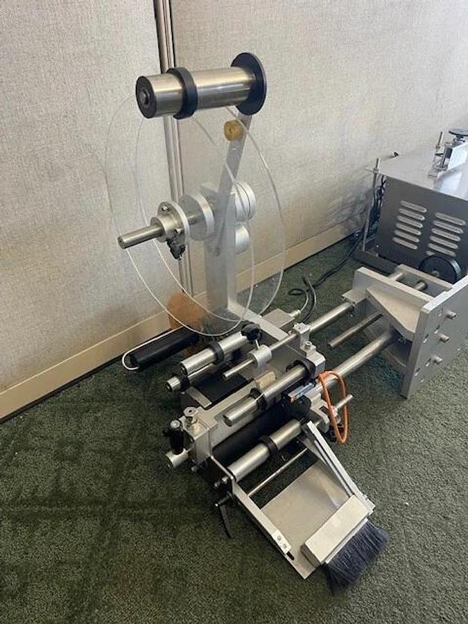 Used Delta TTL-201T Labeling Machine, Single Phase, 110V, Max Label Width 6”