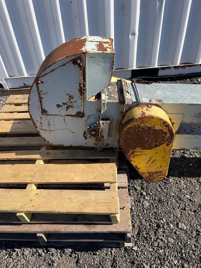 Used Carbon Steel Twin Trunk Bucket Elevator with Baldor 1HP at 1725RPM Motor