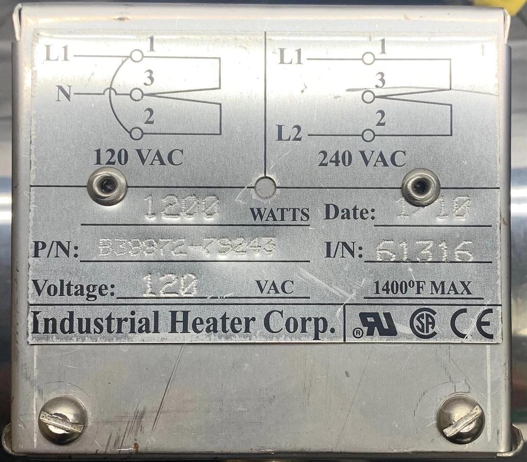 Used Industrial Heater Corp. B38872-79243 Heater Band