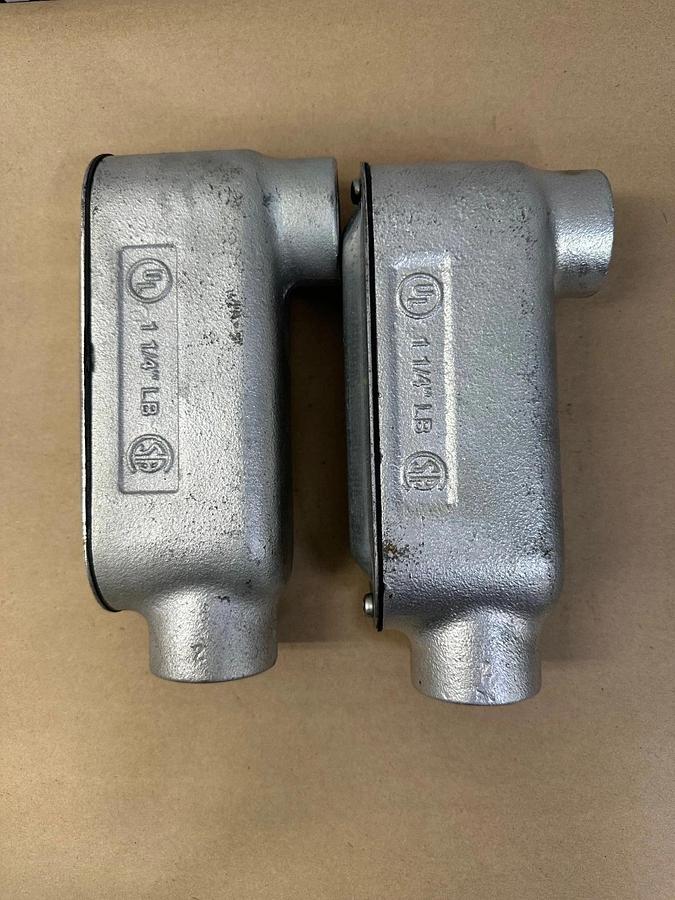 Used 1-1/4” LB Conduit UL - Lot of 2