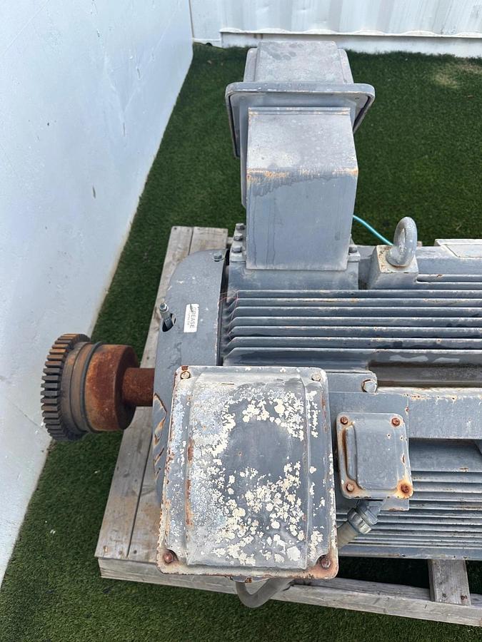 Used TECO Westinghouse Motor AEHGTK 350Hp, 1185RPM, 4160V, 3 Phase, FR 5011C, 60Hz