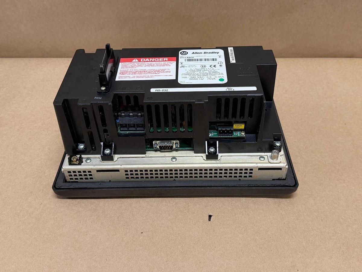 Used Allen Bradley 2711-K6C8 Panelview 600, Series B, 100-240VAC, 50/60Hz