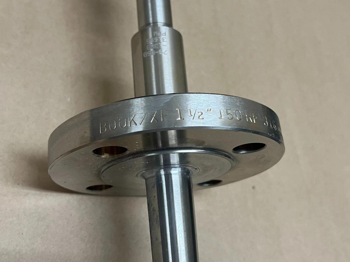 Used Rosemount 3144D1NAM5X104 Temp Transmitter, Book/XF 1-1/2" Flanged Thermowell
