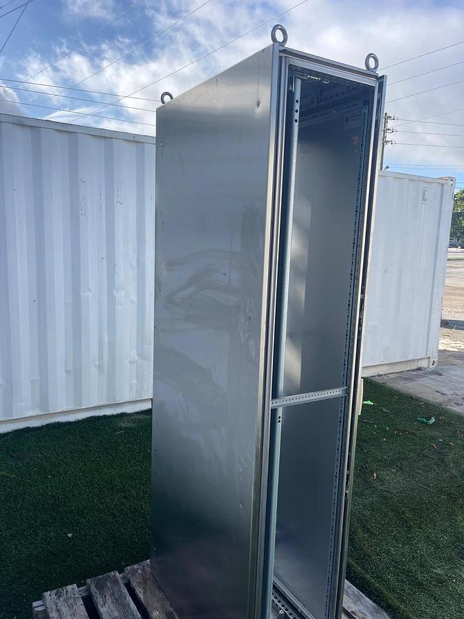 Used Rittal TS 8012.019, Freestanding Stainless Steel Enclosure, Material No. 9978422