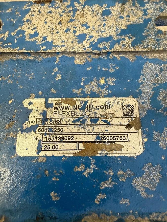 Used Nord SK1SI63 Flexbloc, Worm Gear, 25:1 Ratio