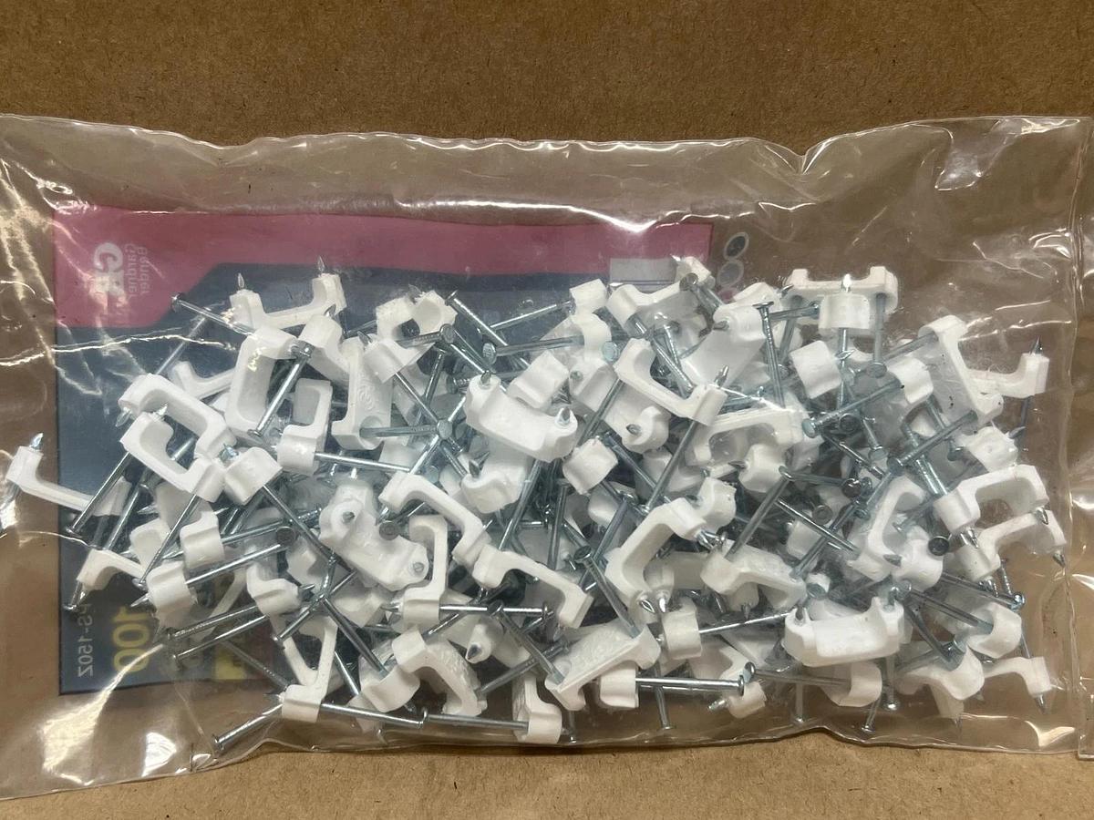 Used Gardner Bender PS-150Z 100pc, 1/2" NM Cable Wood Staples - Lot of 3