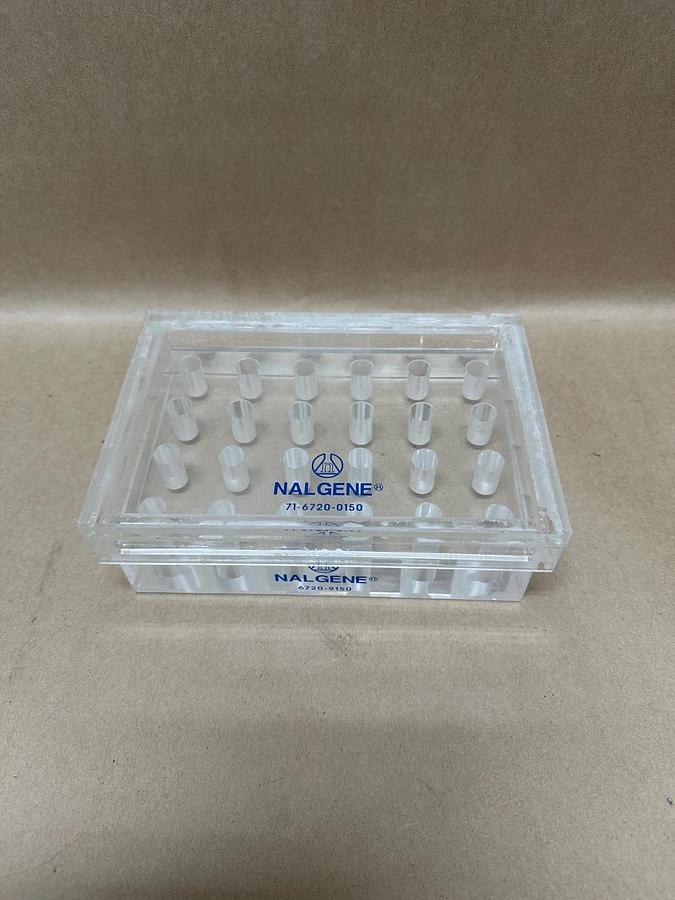 Used NALGENE 6720-9150, 71-6720-0150 Beta Radiation Shielding Microtube Wells