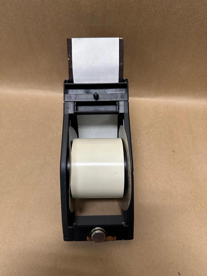 Used Brady B595 Black on Clear, 2.25” x 92’ Label Cartridge, Roughly 1/3 Left