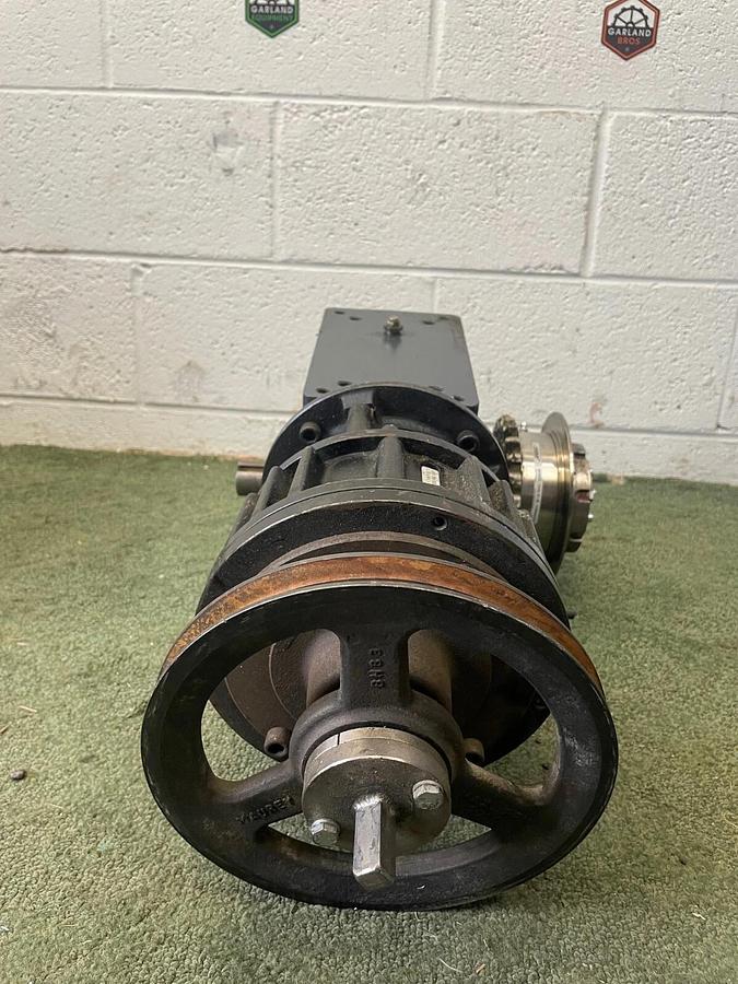 Used Hub City 0220-78184 Quill Input Solid Output Double Worm Gear, w/ FMCBE-875