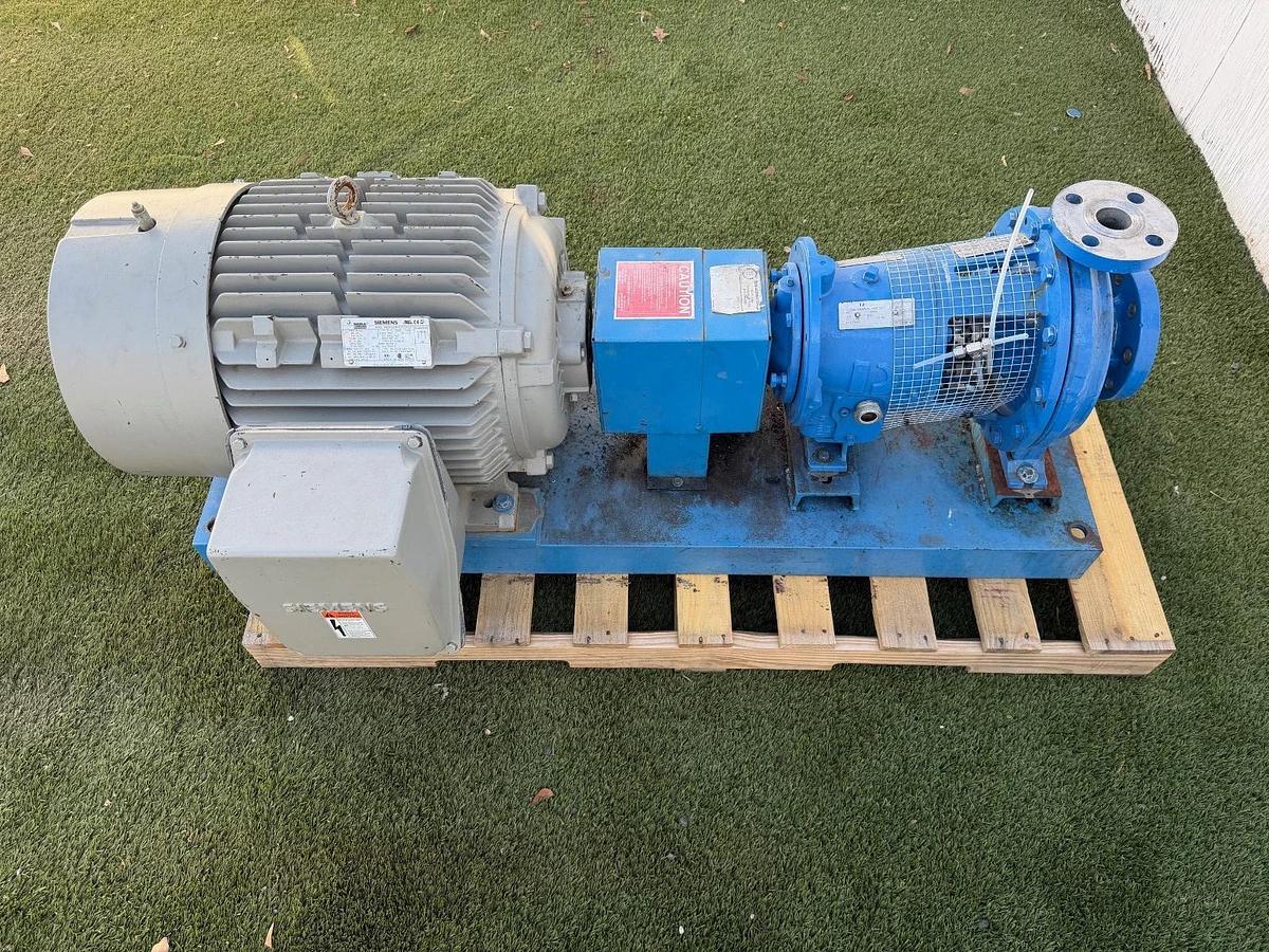 Used Ingersoll Rand 3x1.5x10 Pump Skid w/ Siemens 60Hp Motor @ 3565RPM