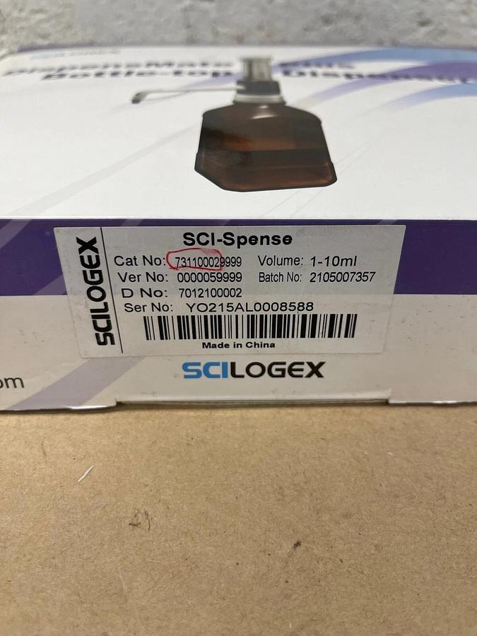 Used SCILOGEX 731100029999 SCI-Spense DispensMate Plus 1-10mL Adjustable Volume PARTS