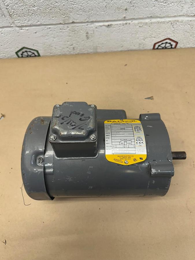 Used Baldor Industrial Motor KL3403 1/4Hp 1725RPM, 115V, 60Hz
