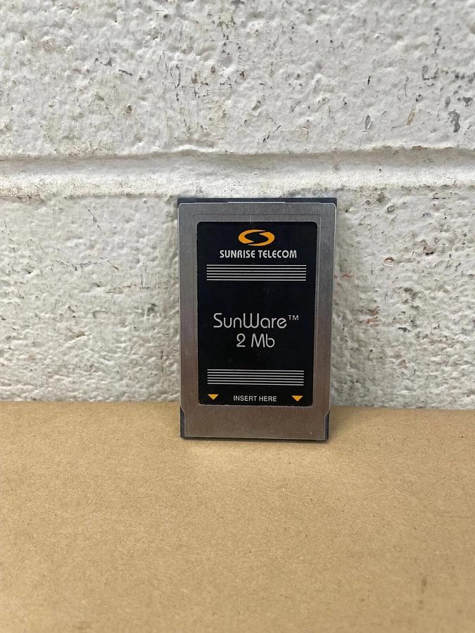 Used Sunrise Telecom 10-SU-SR2-01 Sunware 2Mb Card