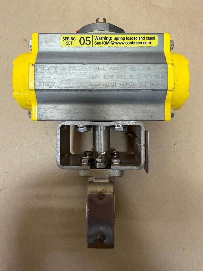 Used Apollo AS052 Pneumatic Actuator w/ CF8M Valve