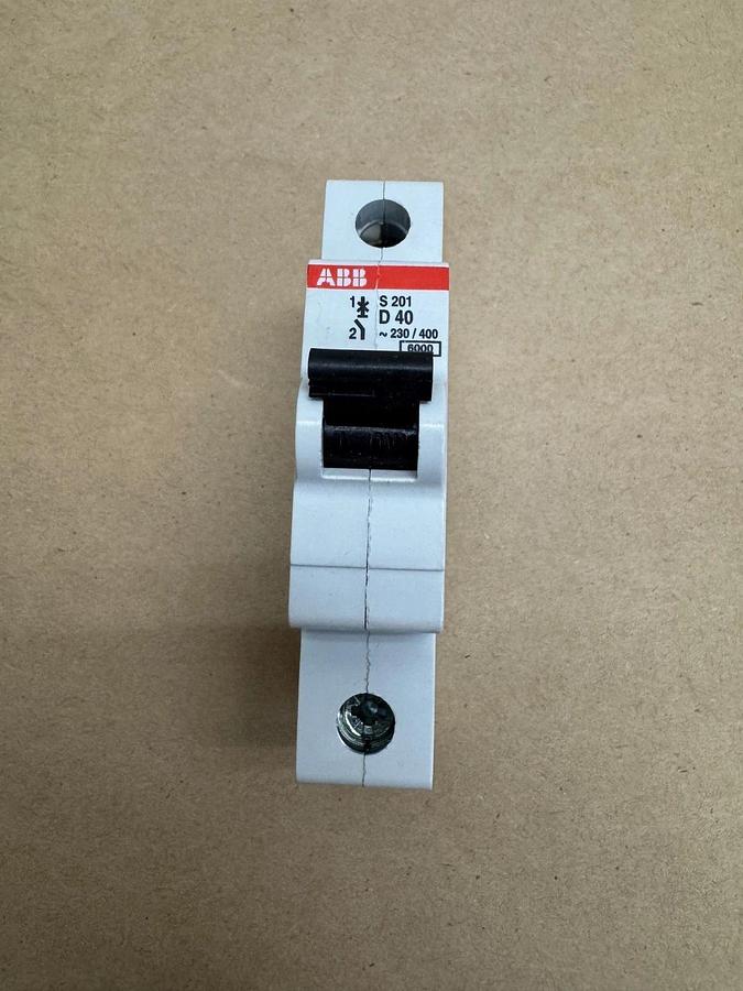 Used ABB S 201-D40 Mini Circuit Breaker, 40A, Box of 9 *NEW*