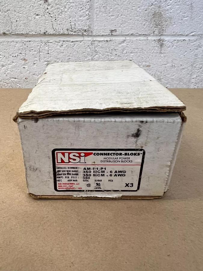 Used NSI AM-P1-P1 X3 Connector Block