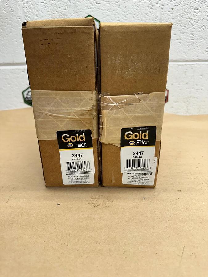 Used NAPA 2447 Gold Air Filter - Lot of 2 *NEW*