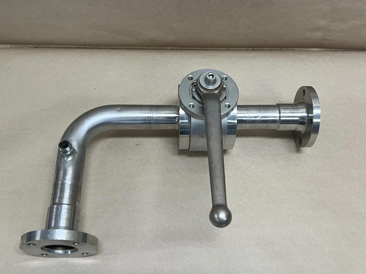 Used Pister DN32, PN40 SS High Pressure 2-Way Ball Valve Assembly