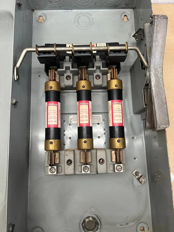 Used Siemens F353 Type 1, 600V, 100Amp I-T-E Enclosed Switch