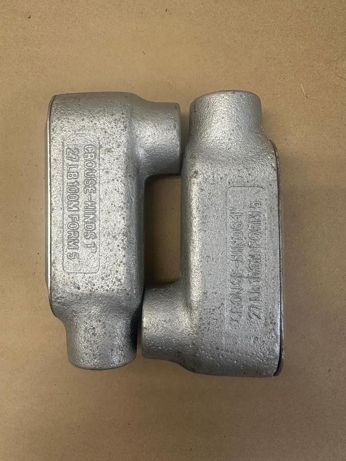 Used Crouse Hinds 27LB 100M Form 5, 1” Conduit - Lot of 2