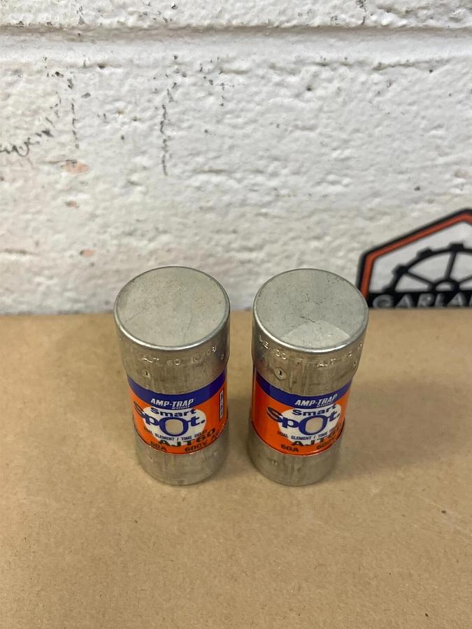 Used Ferraz Shawmut AJT60 AMP-TRAP 2000 Smart Spot Dual Element/Time Delay 60A (3)