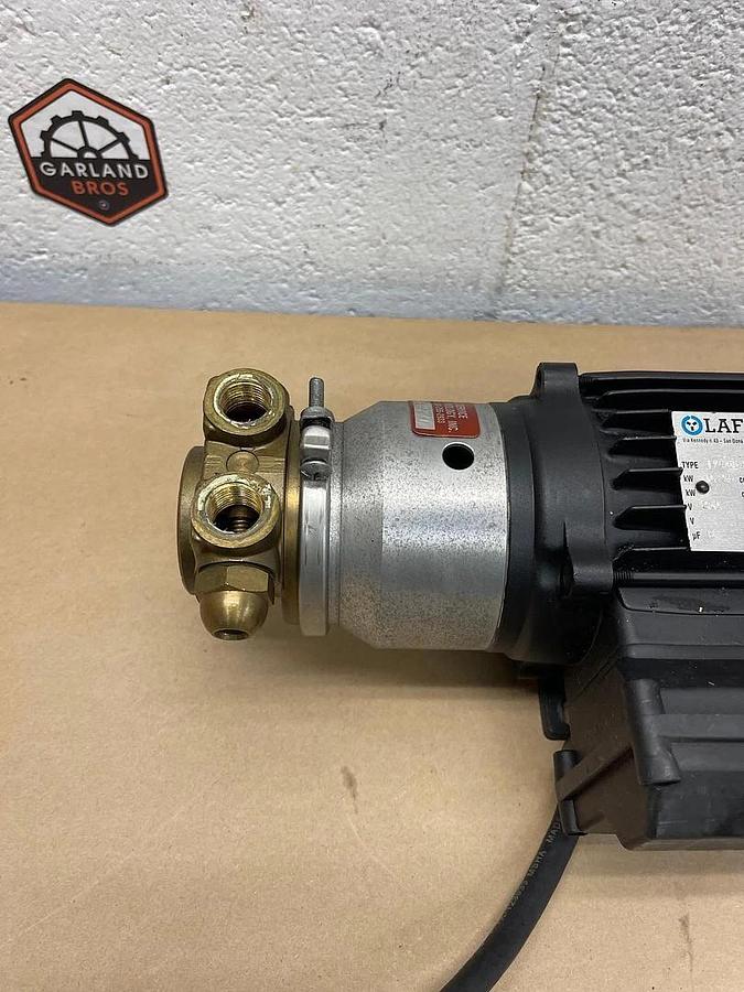 Used Lafert LM 63 L2 Motor Pump Assembly, 0.24 kW, 3500 RPM w/ Fluid-O-Tech Pump