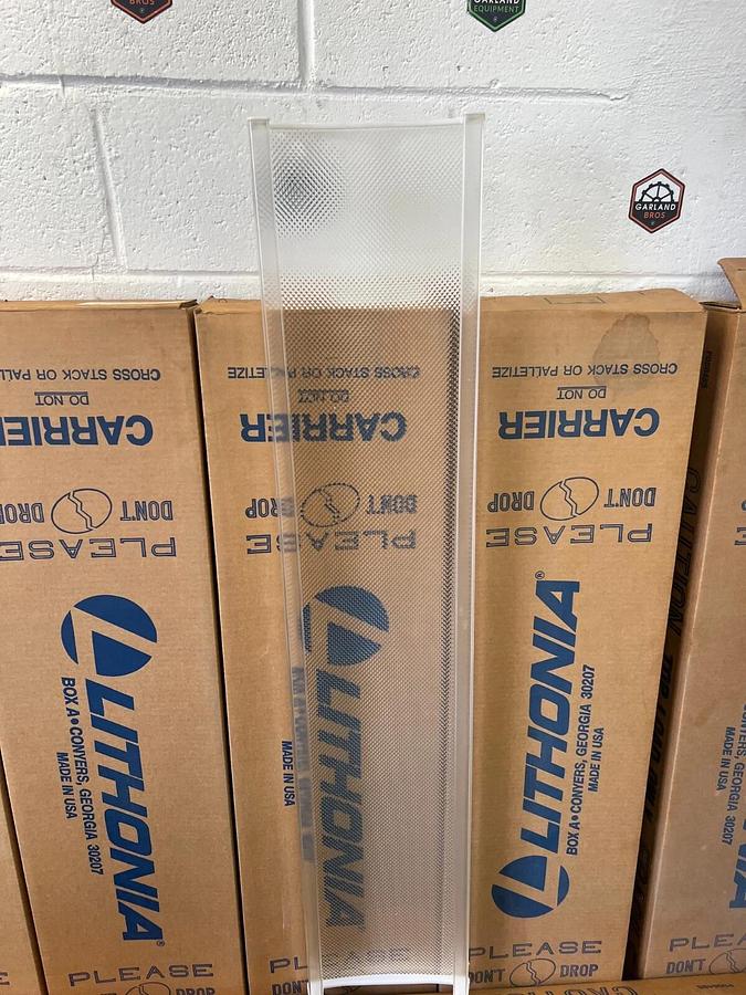 Used Lithonia Lighting DLB48 Diffuser Only, Low Profile Wrap Around, 4' - Lot of 6