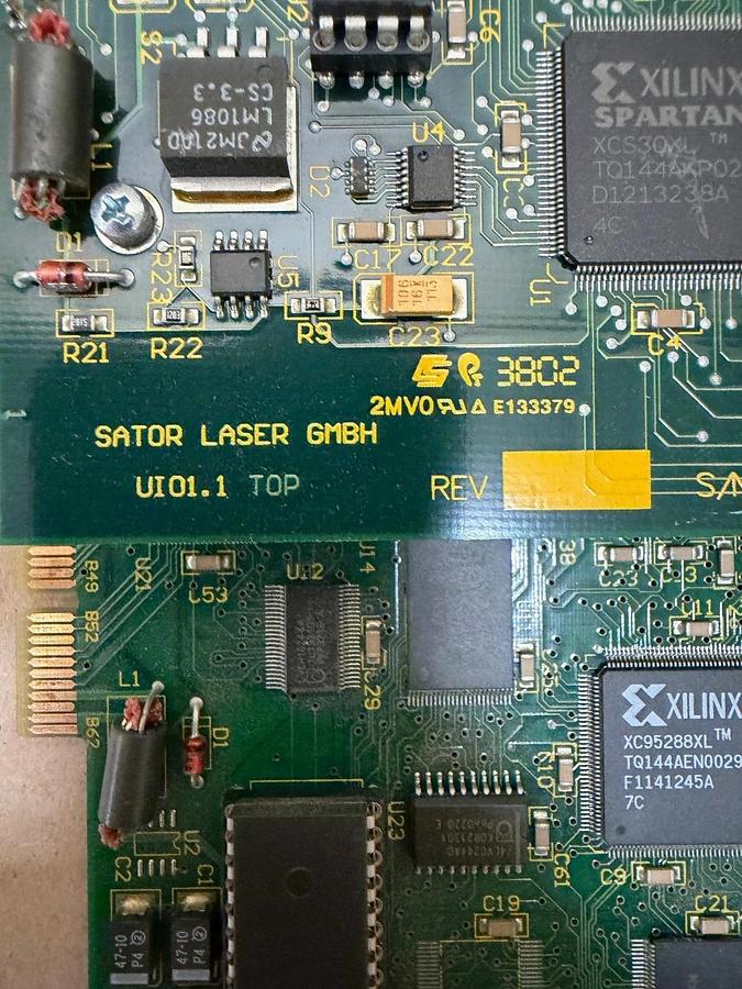 Used Sator Laser GMBH Board UI01.1 UMK2.1 Loet Acquisition Card