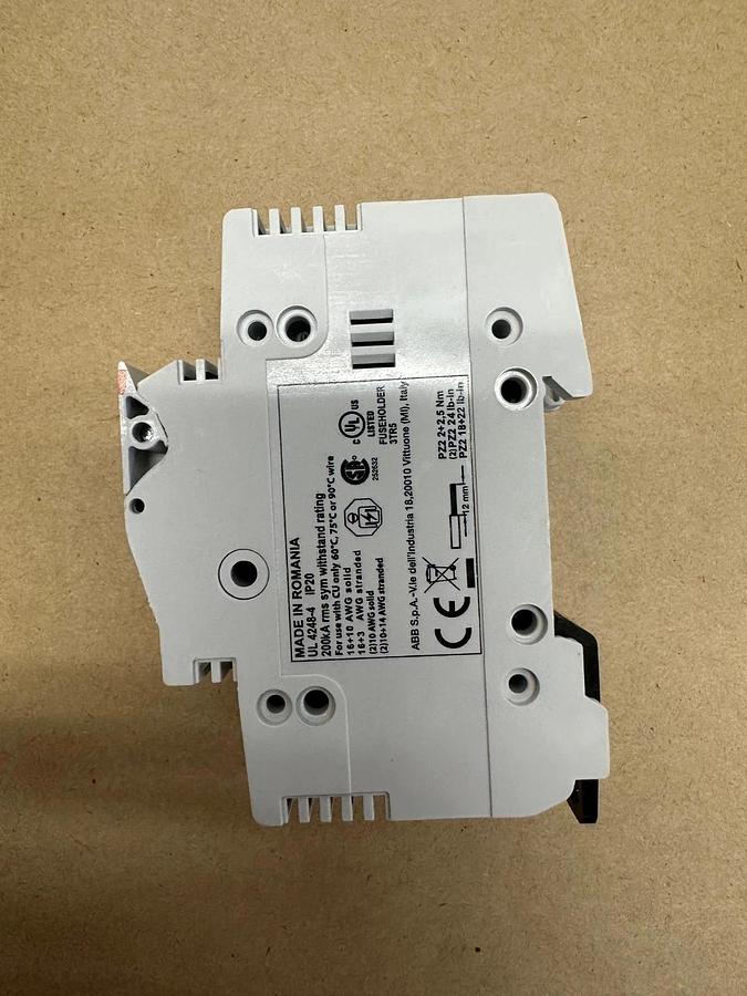 Used ABB E92/30CC Terminal Fuse Holder *NEW, FACTORY PACKAGING*