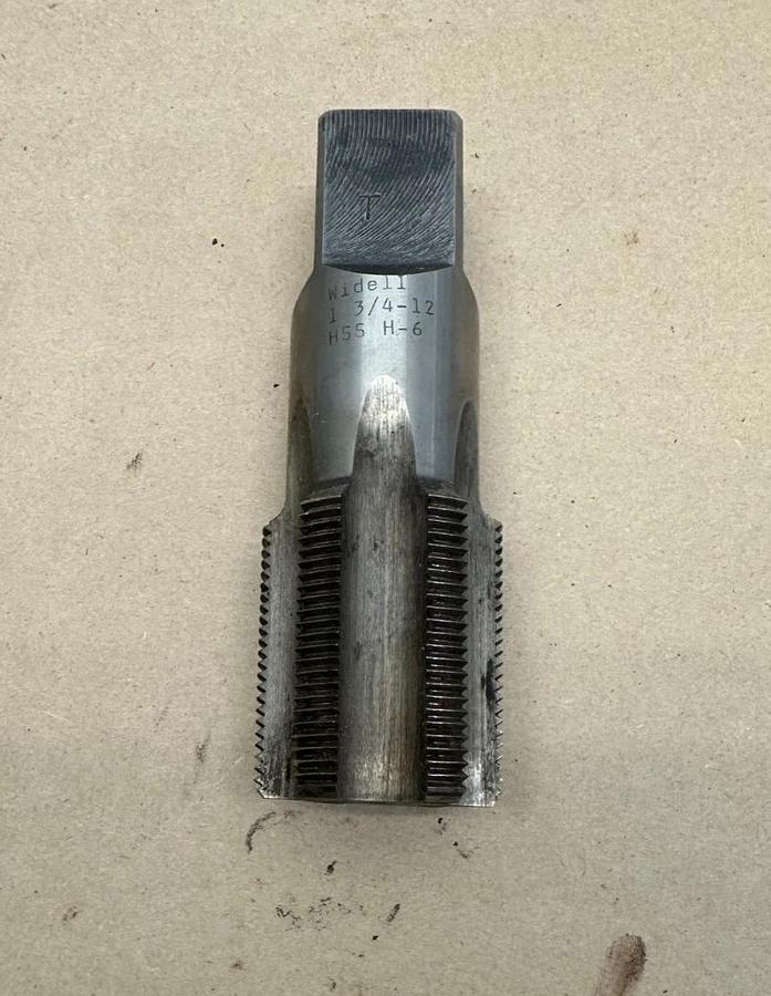 Used Widell HSS H-6 1 3/4-12 Plug Tap *NEW*