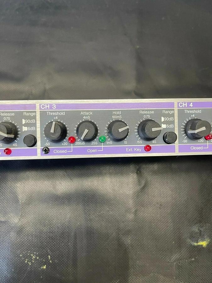 Used Aphex 105 Logic Assisted Gate, No Adapter, 4 channels, 24 VAC, 600 MA