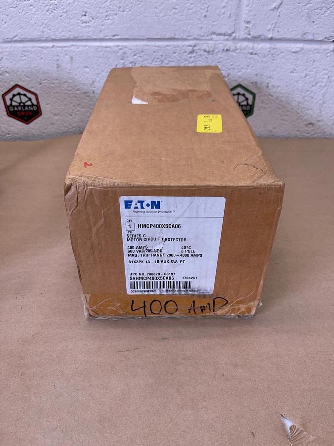 Used Eaton HMCP400X5CA06 Motor Circuit Protector Ser C 400A 600VAC/250VDC 3 Pole