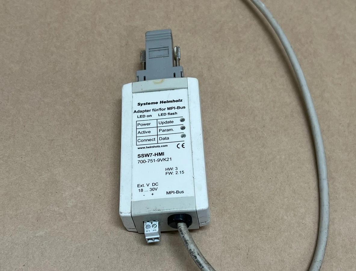 Used Helmholz SSW7-HMI MPI Bus Adapter (PN: 700-751-9VK21)