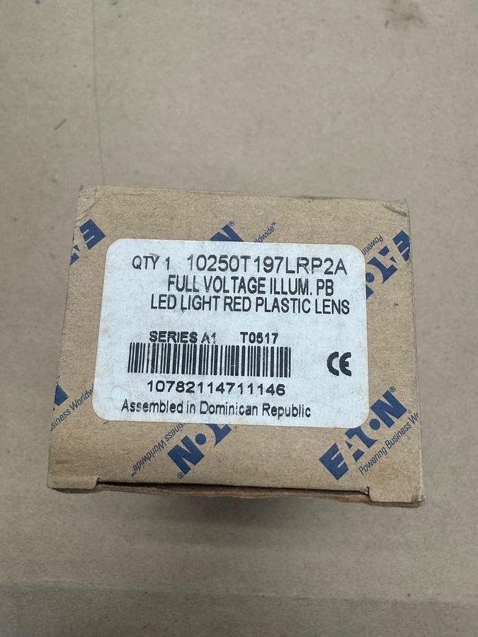 Used Eaton 10250T197LRP2A LED Light (Red) Plastic Lens *NEW*