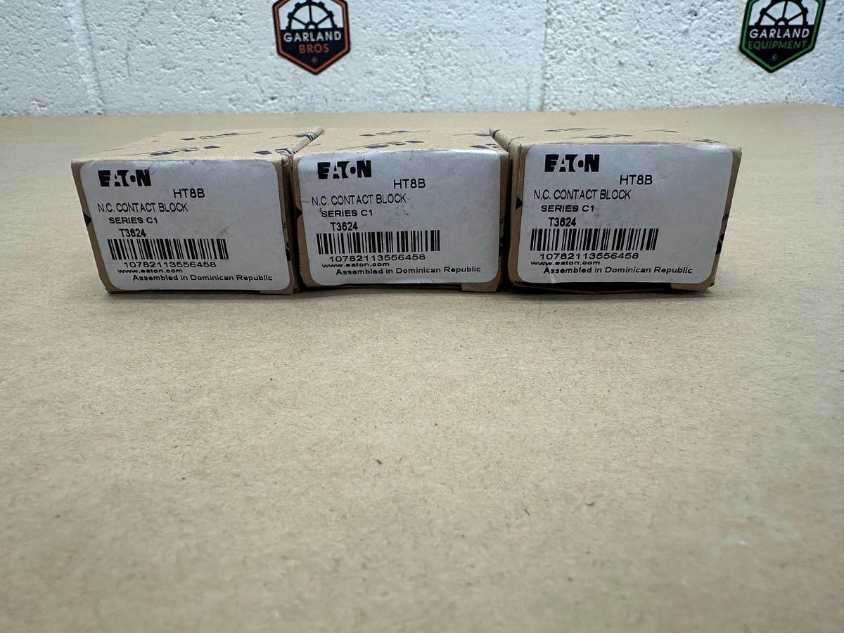 Used Eaton HT8B Contact Block, Lot of 3 *NEW*