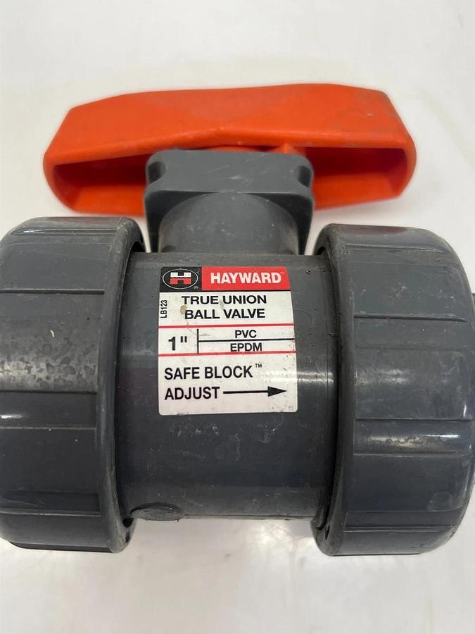 Used Hayward True Union Ball Valve, 1”