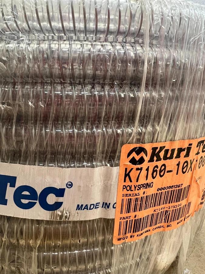 Used Kuri Tec K7160-10X100 100Ft Polyspring Food and Beverage Hose