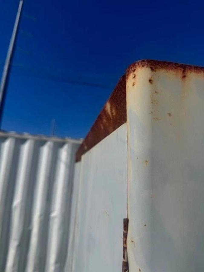 Used Industrial Storage Cabinet 2-Door, 4-Shelf Cabinet W:36” D:20” H:72” w/Mirror