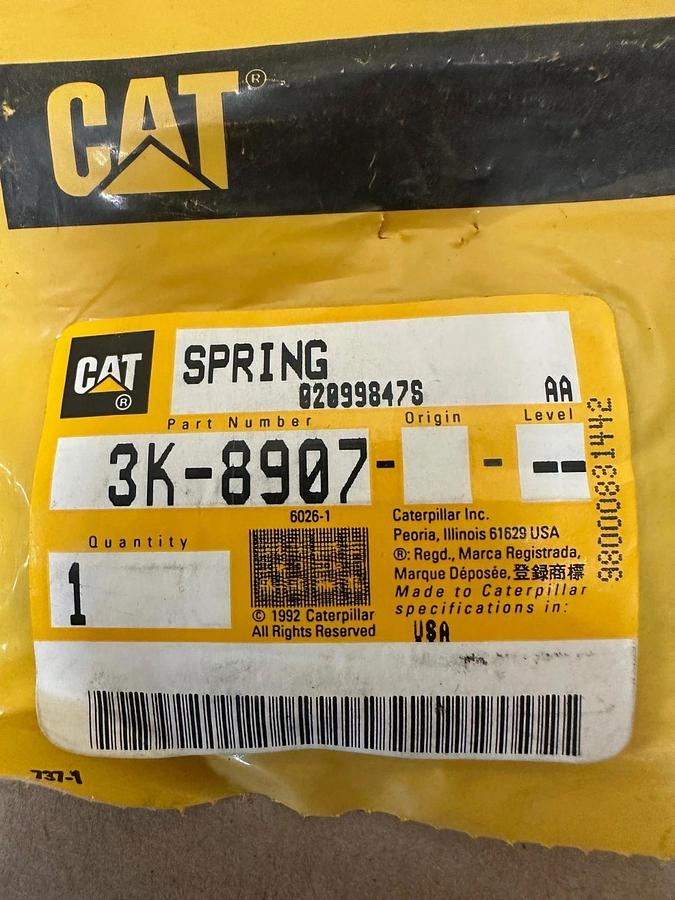 Used CAT 3K-8907 Spring *FACTORY SEALED* Lot of 8