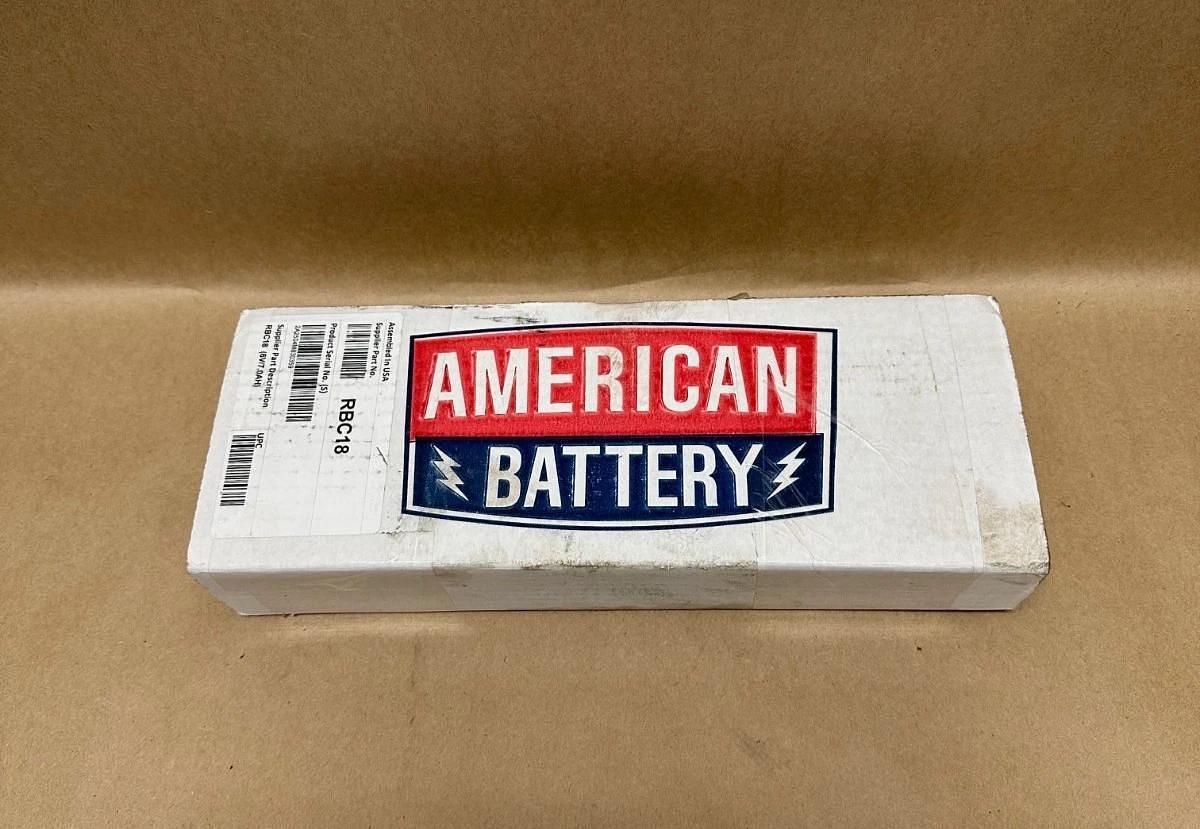 Used American Battery RBC18 2 Pack 2.1A, 6.75-7.50V Battery