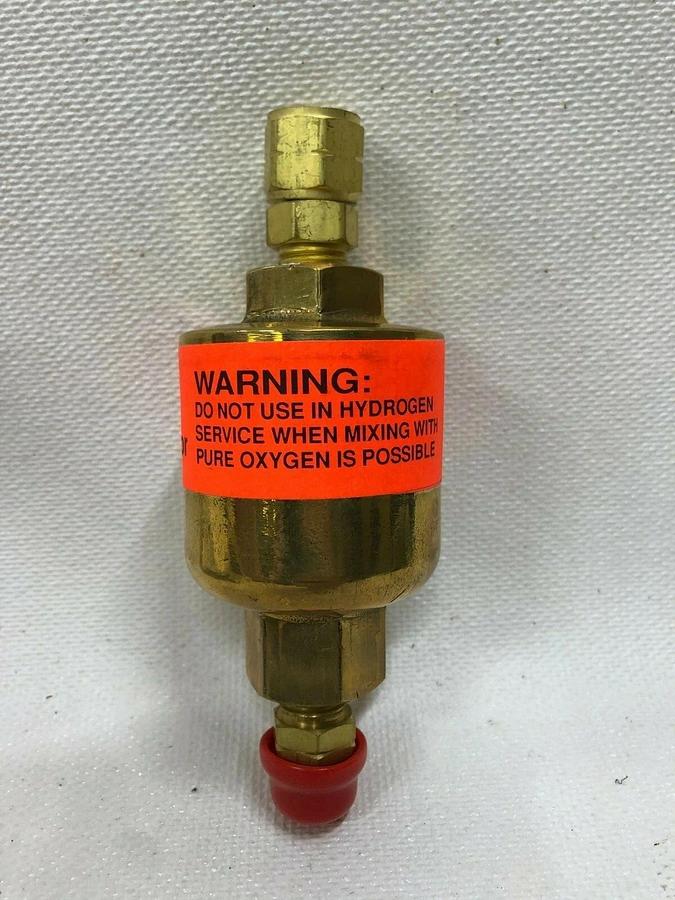 Used Matheson Gas Products 6103L Flash Arrestor with Manual